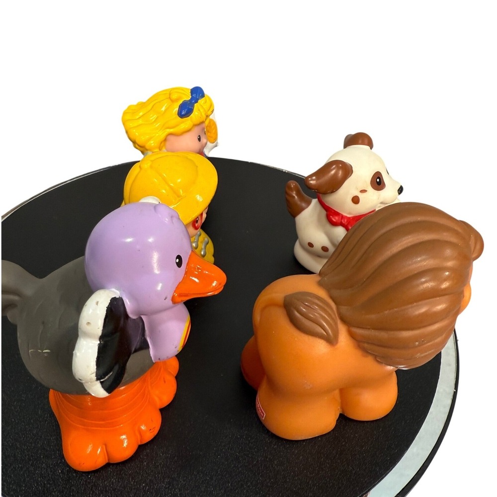 VTG Fisher Price Little People Animal & Figure 5 Lot Lion Dog Ostrich 2001-2007 - Picture 7 of 16